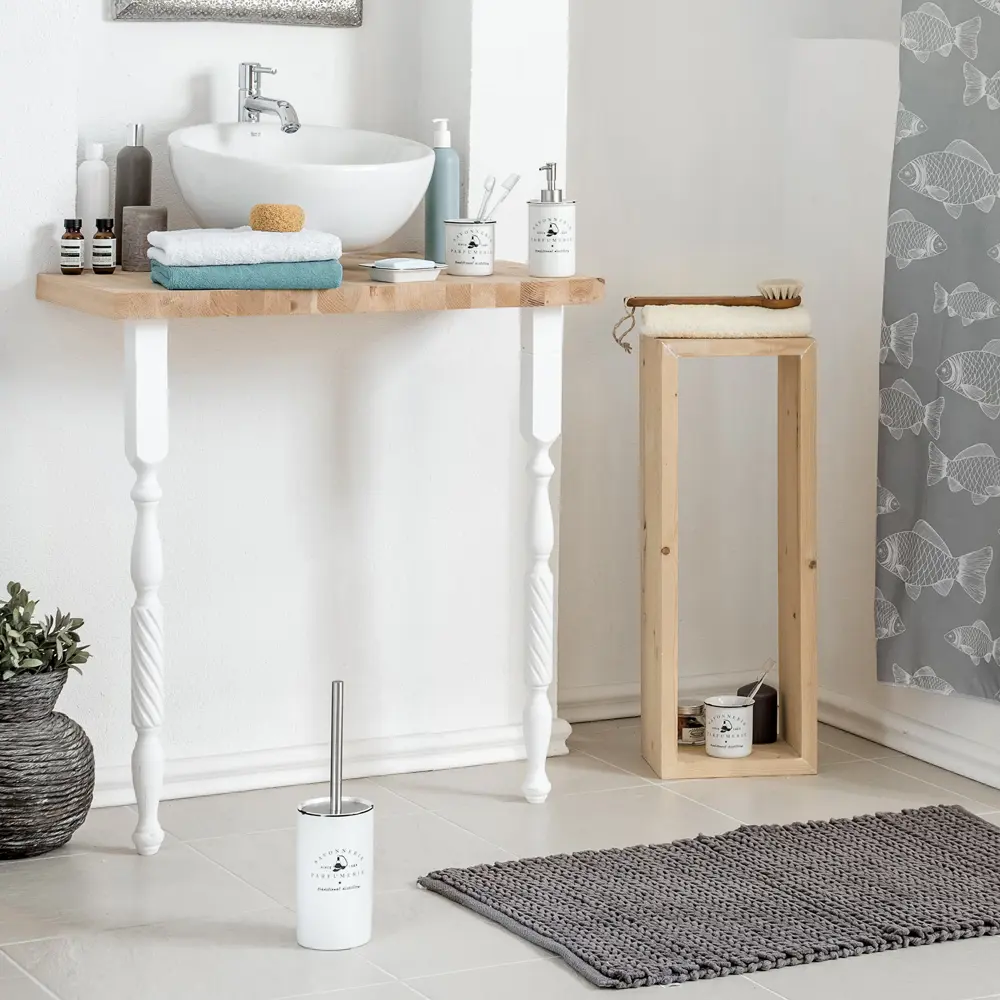 Ёршик для унитаза Wess Parfumer цвет белый чёрный STLM-2136146 - Вид №8