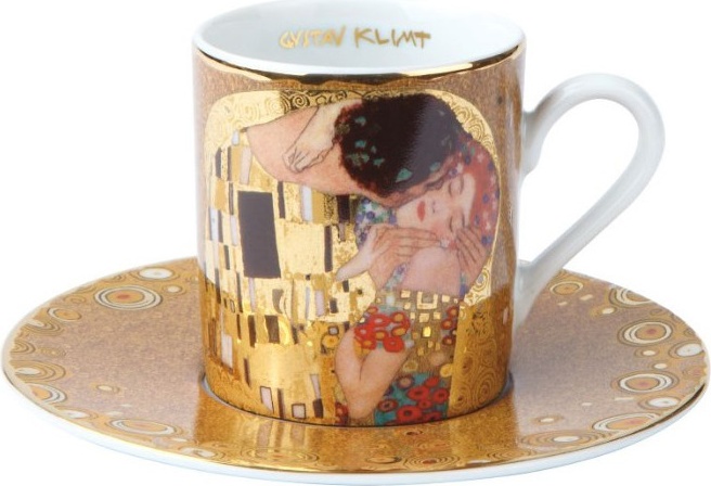 10551854 Goebel Чашка с бл. 100мл "Поцелуй" Климт Фарфор 