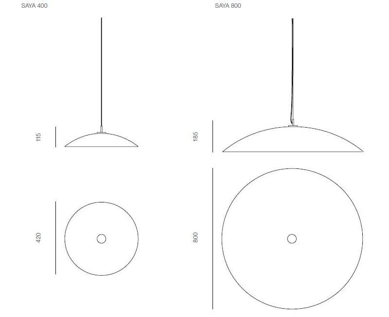 Металлический светодиодный подвесной светильник Rakumba Saya ARCH-00082550 - Вид №7