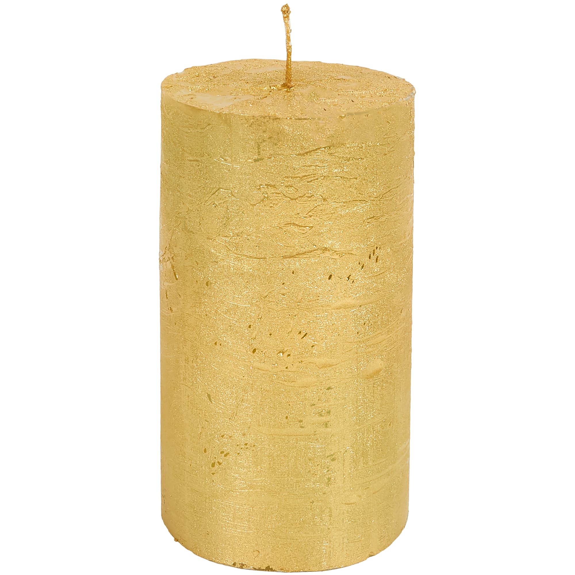 82407013 Свеча-столбик «Рустик», 7x13 см, цвет золото Santreyd 
