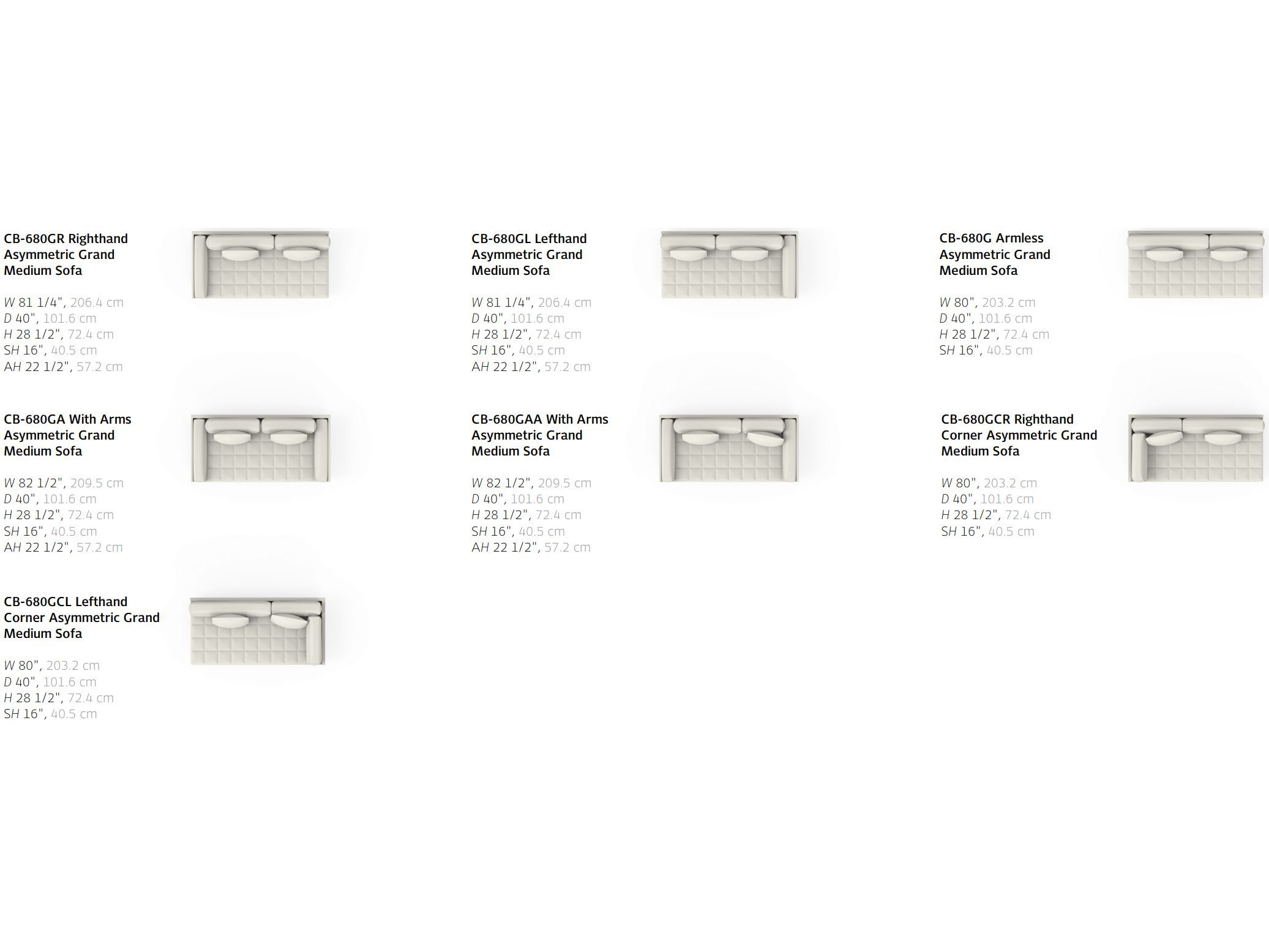 Модульный диван BassamFellows Asymmetric ARCH-00065325 - Вид №9