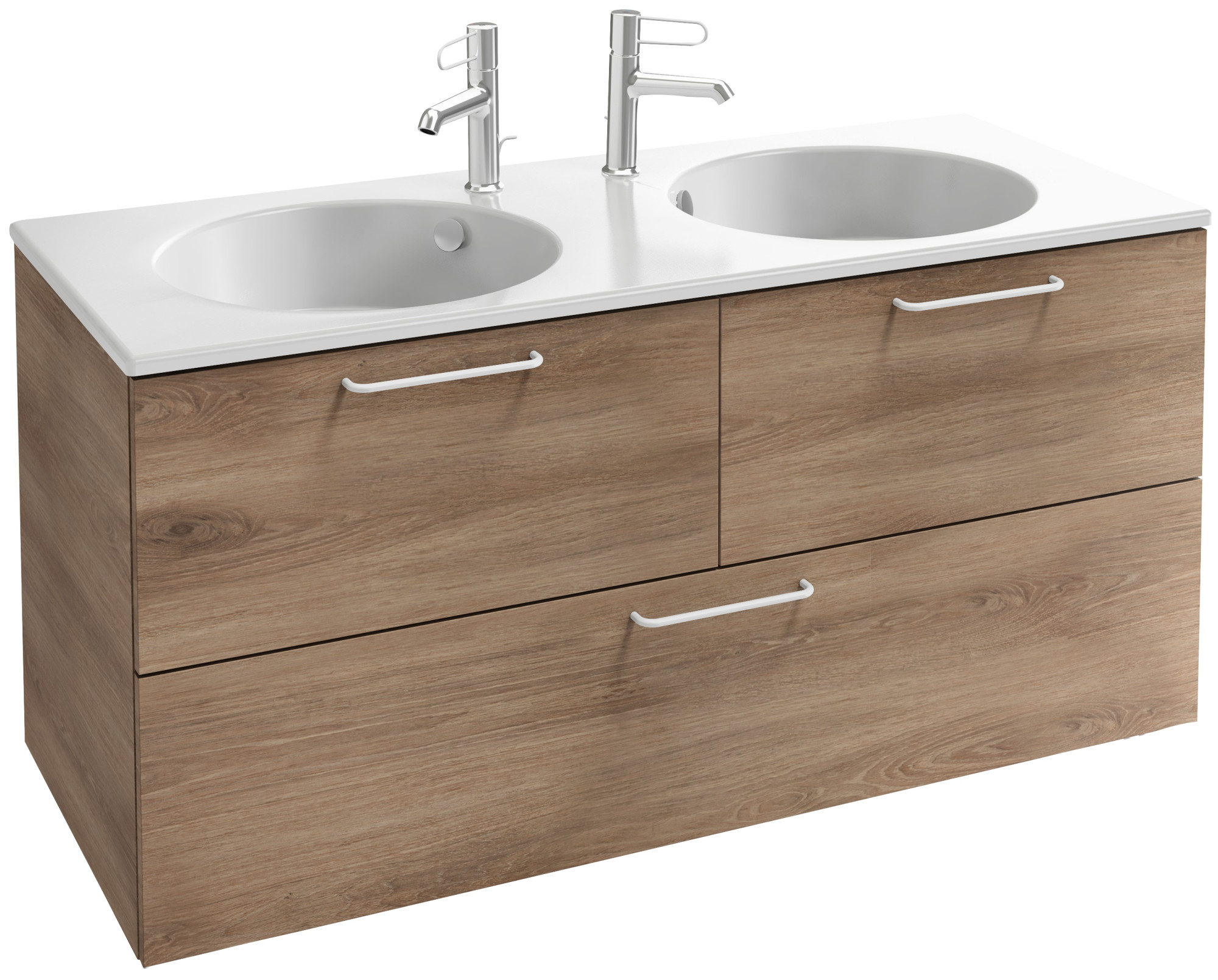 EB2545-R6-N14 Тумба под столешницу 120 см, 3 ящика, белая ручка JACOB DELAFON ODÉON RIVE GAUCHE ODEON RIVE GAUCHE