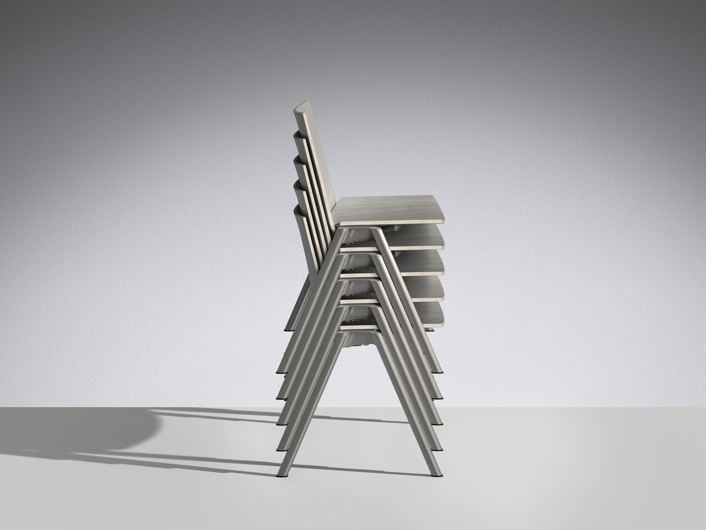 Деревянный штабелируемый стул для залов ожидания LAMM Hl3 ARCH-00105316 - Вид №3