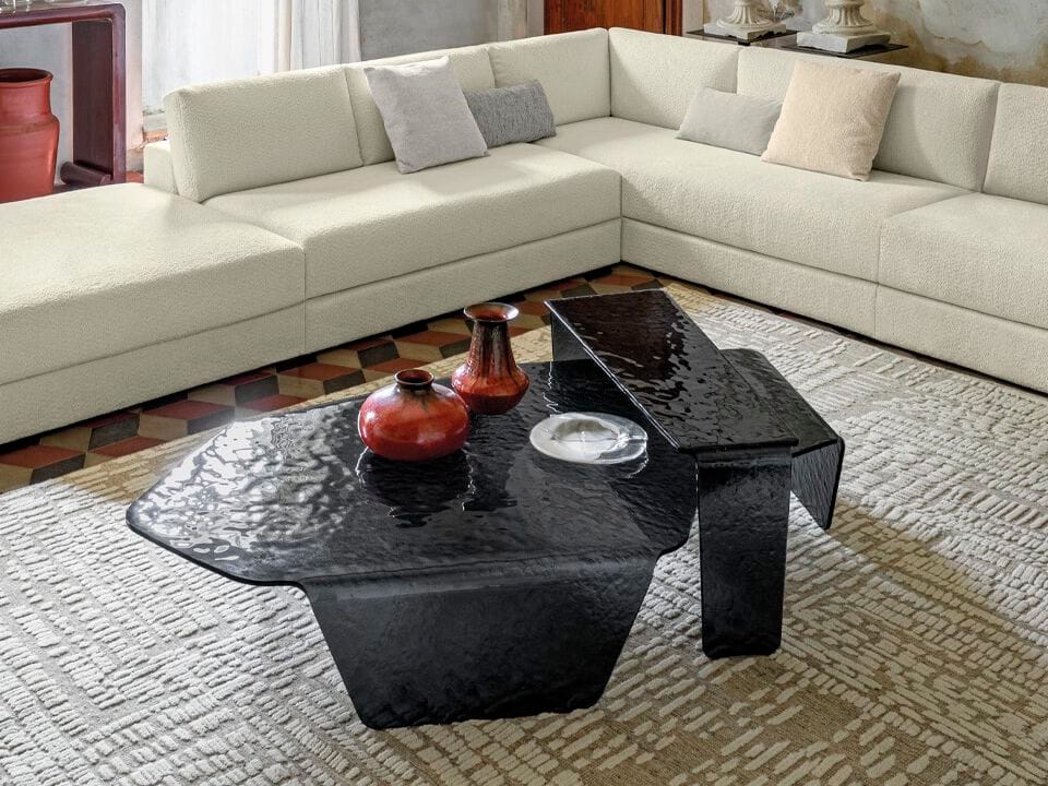 Набор журнальных столиков из закаленного стекла In Stock Arketipo ARCH-00050836 - Вид №1