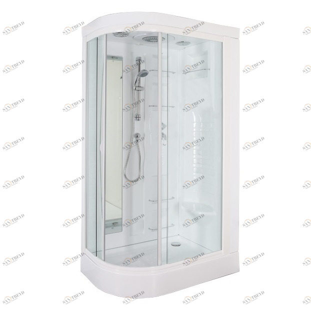 Закрытая душевая кабина Aquanet Hawaii 122x76 R без г/м, прозрачное стекло 173222