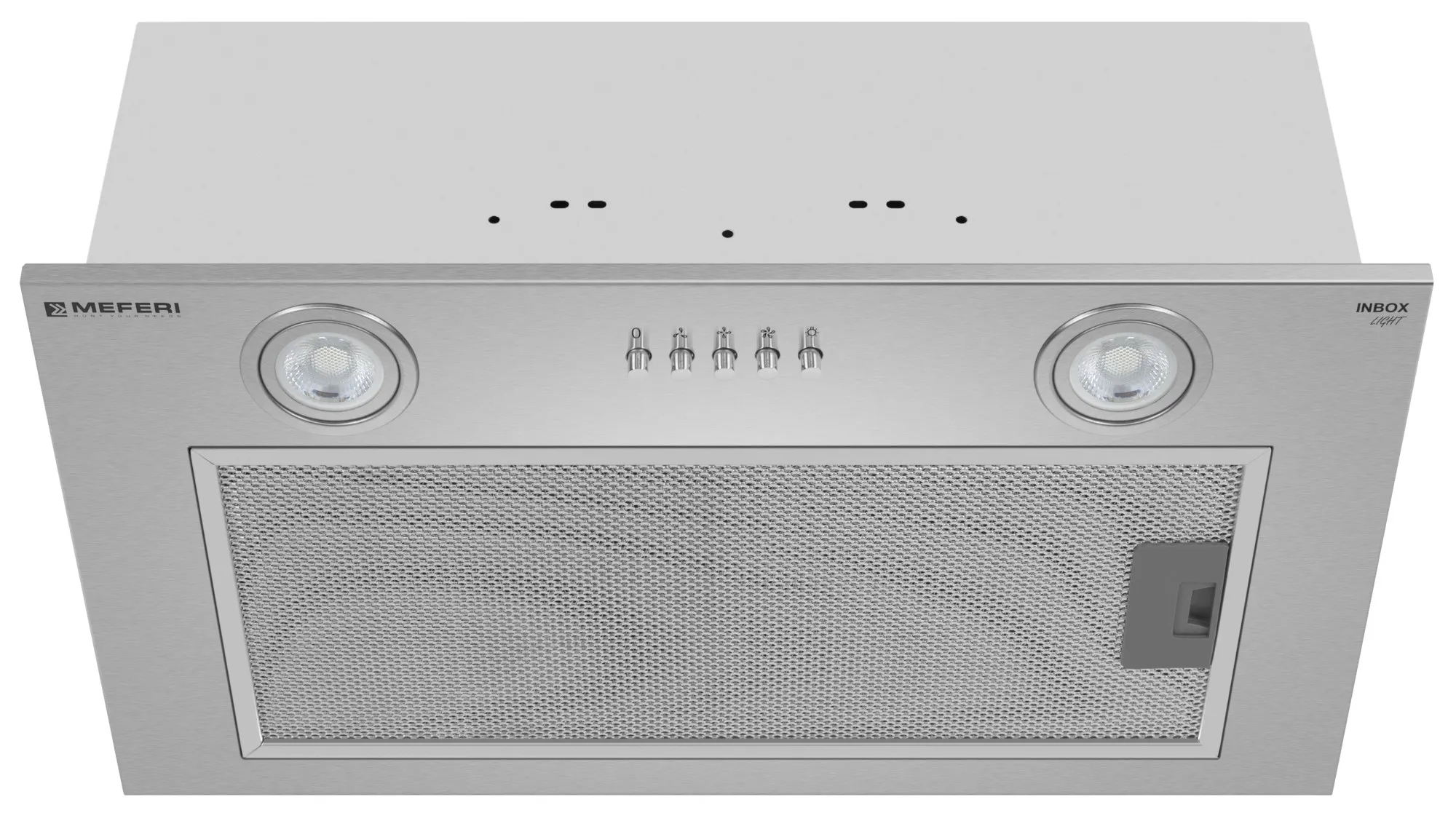 9168691 Вытяжка полновстраиваемая Meferi INBOX52IX LIGHT серый STDN-0033340