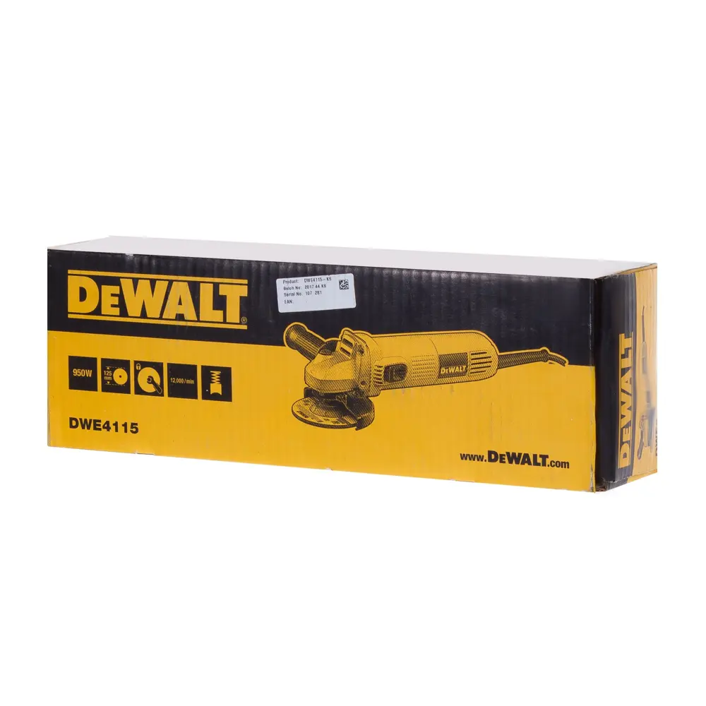 УШМ (болгарка) DeWalt DWE4115-KS, 950 Вт, 125 мм 81952437 STLM-2184182  - Вид №4