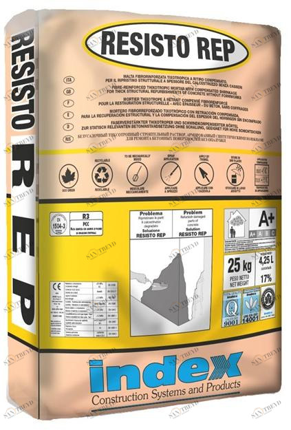 INDEX Конструкционный тиксотропный раствор с высокой удобоукладываемостью для бетона. Resisto sun-id-1485616