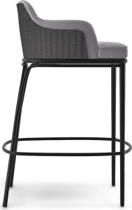Серый барный стул LUXXU Charla