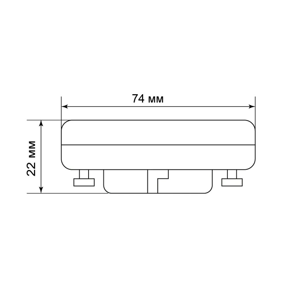 BELLIGHT GX53 — экономная светодиодная лампа с теплым белым светом 85637144 STLM-0913786 - Вид №5