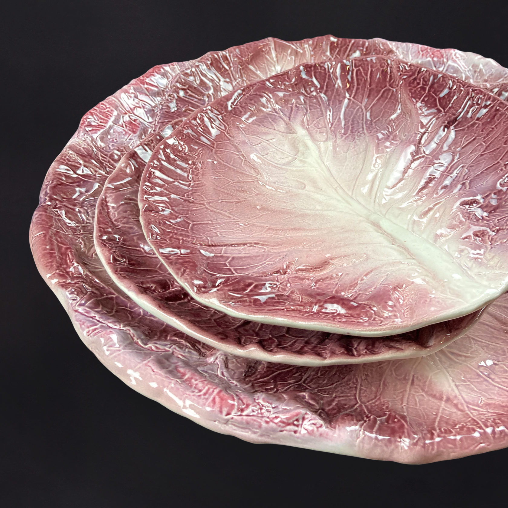 Тарелка «Лист салата» Фиолетовый PROVANSFAIENCE  - Вид №3