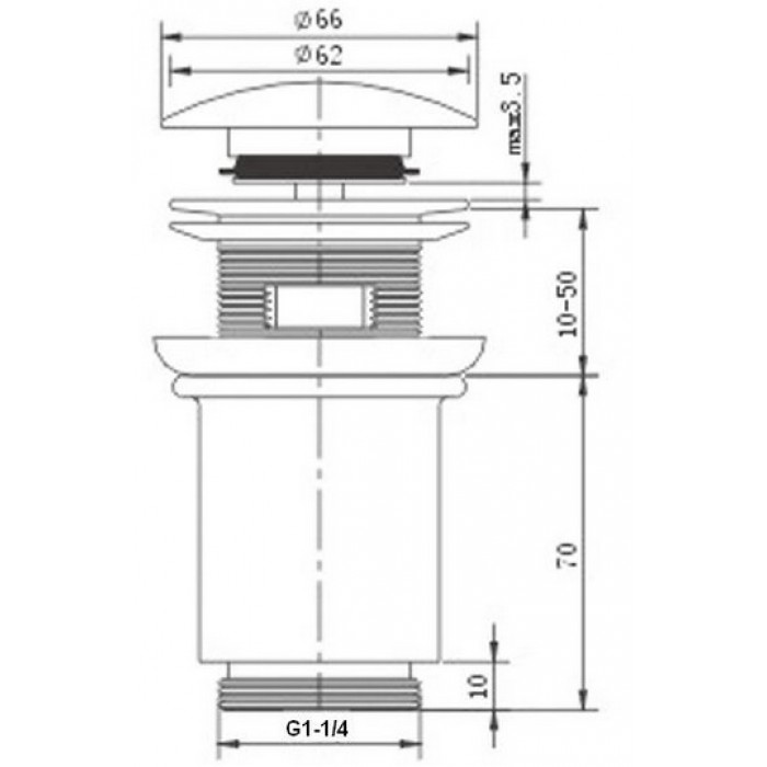 Zorg ZR 101 BR гидрозатвор Аксессуары кухонные Zorg  - Вид №2