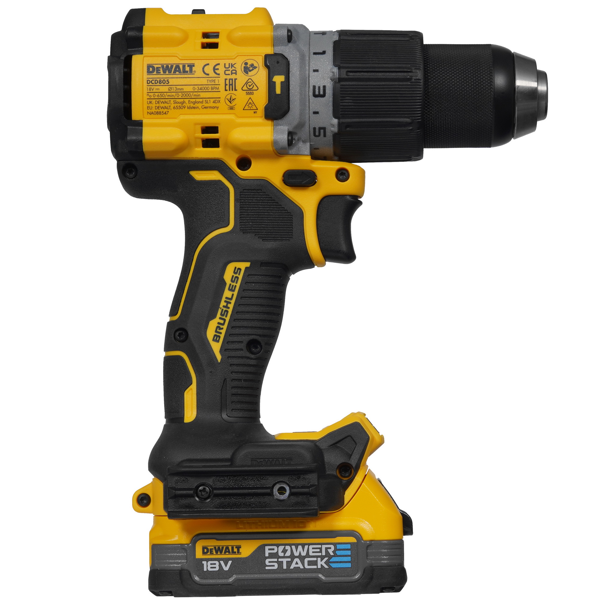 Дрель-шуруповерт DeWalt DCD805E2T-QW XR FLEXVOLТ 18/54V 9963409 STDN-0030727 - Вид №1