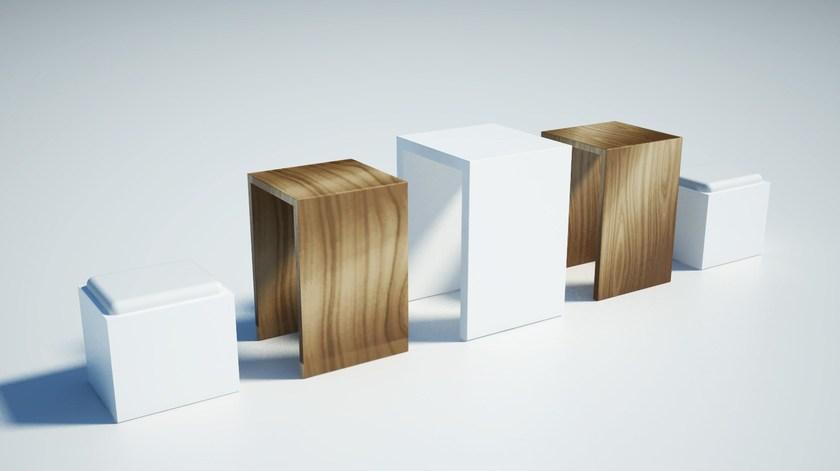 Zuri Design Низкий модульный журнальный столик для гостиной  01200  - Вид №1