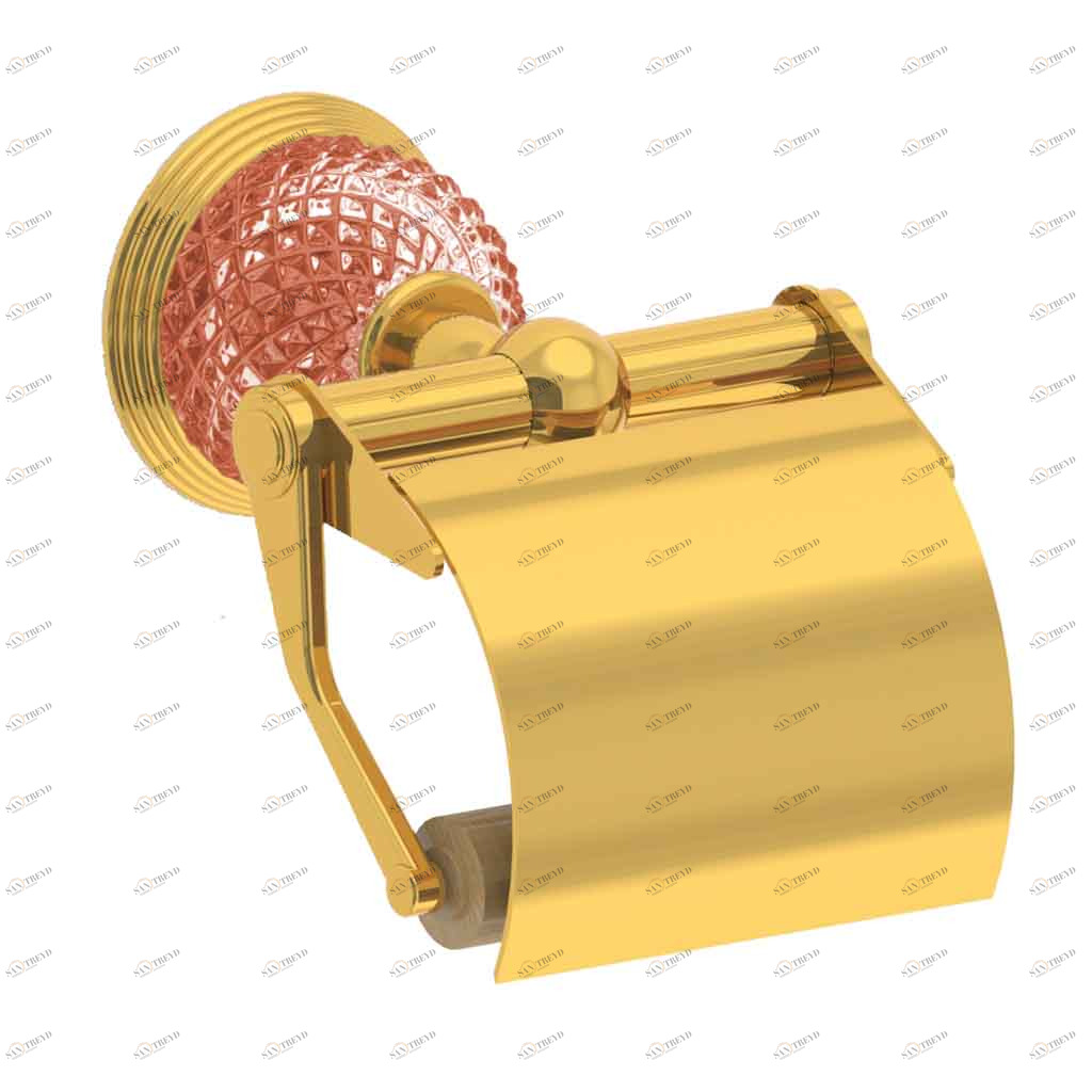 C47-503 C47-503 Настенный держатель для рулонов туалетной бумаги АЛМАЗНЫЙ КУПОЛ Cristal & Bronze DÔME DIAMANT 