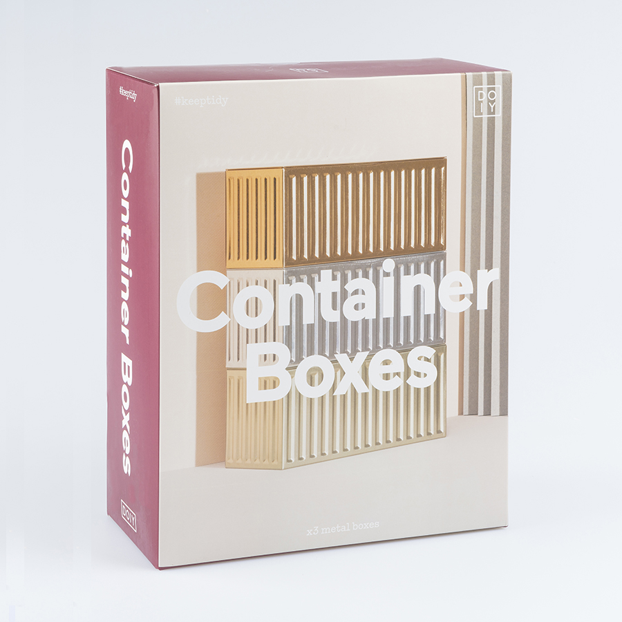 Набор из 3-х металлических контейнеров Container Boxes Doiy DYCONTAME - Вид №10