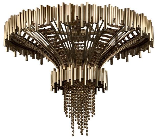 LUXXU Потолочный светильник из латуни с кристаллами swarovski® Scala sun-id-1462942 - Вид №1