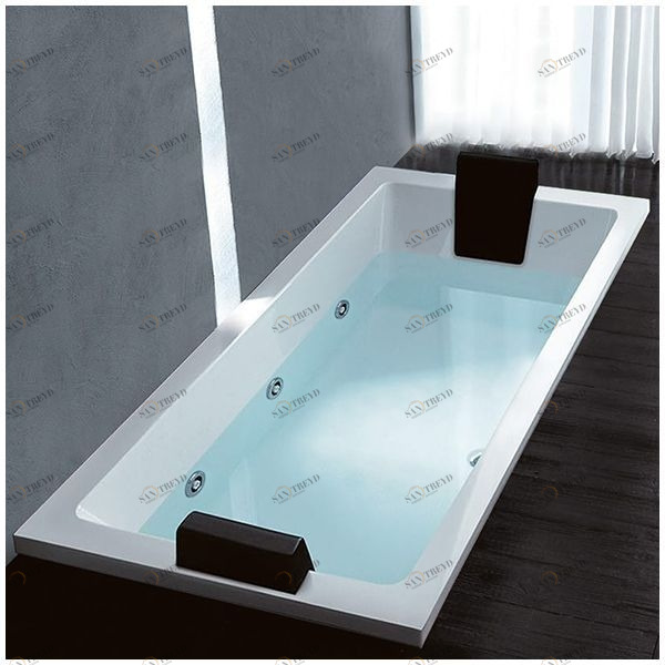 Ванна Gruppo treesse Quadra 199 V0737-DX белая с гидромассажем прямоугольная встроенная правая STDV0737DX