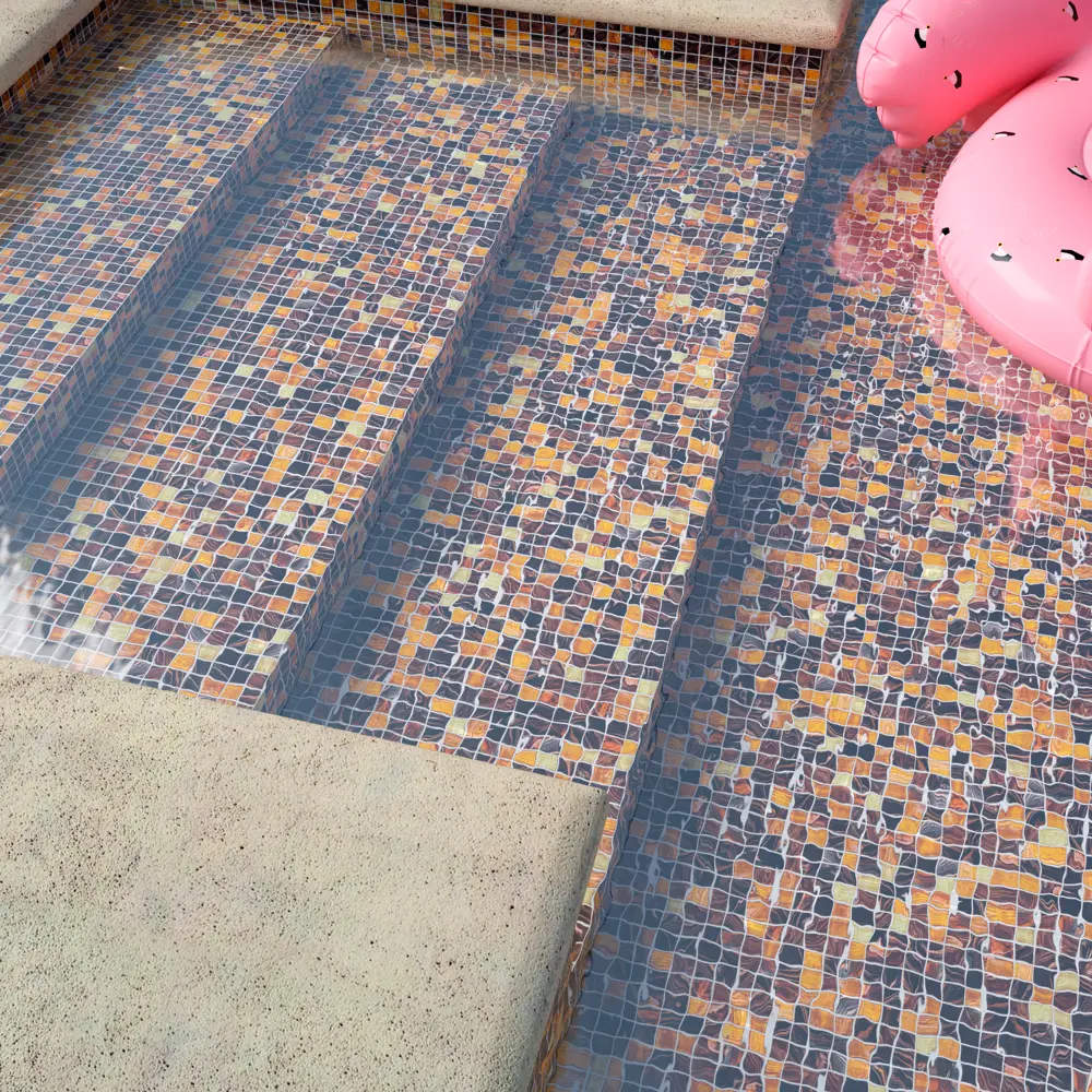 Мозаика стеклянная Artens Swam 32.7x32.7 см цвет коричневый 20 шт STLM-2138161 - Вид №4