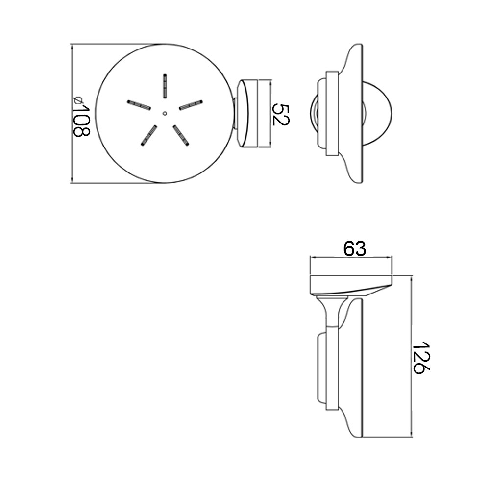 R70109 Мыльница стеклянная Raiber  - Вид №2