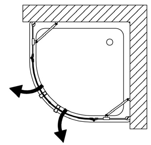 B9902ULUT R Zenith Сollection душевая зона  Samo 36369 - Вид №2