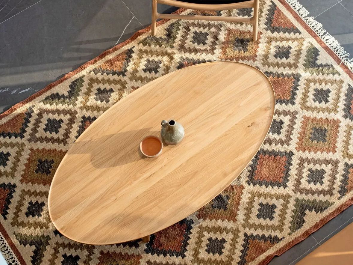 Овальный журнальный столик из дуба Gazzda Mu ARCH-00151248 - Вид №5