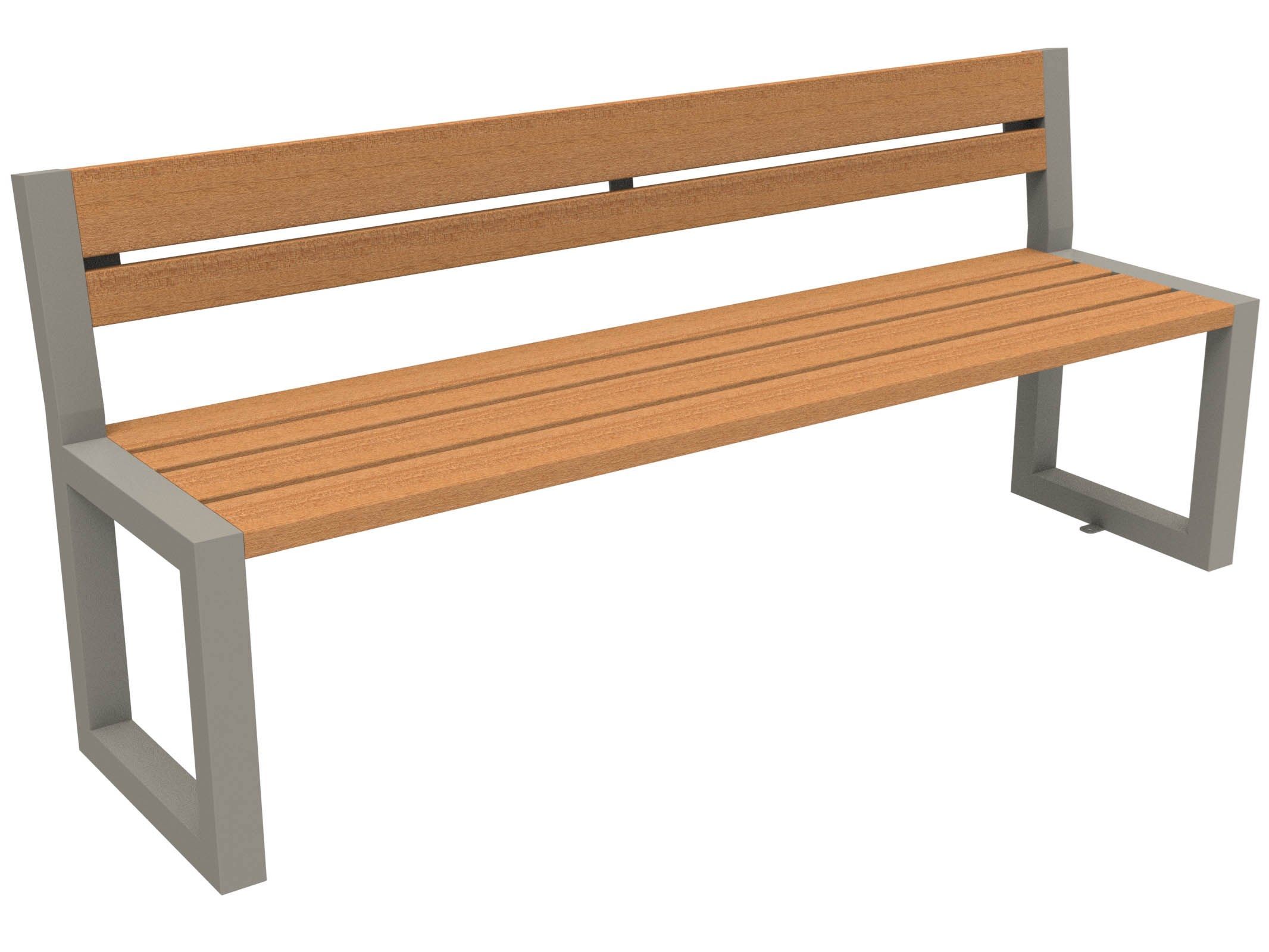 Скамья из окуме со спинкой Lazzari ритм ARCH-00140158 - Вид №33