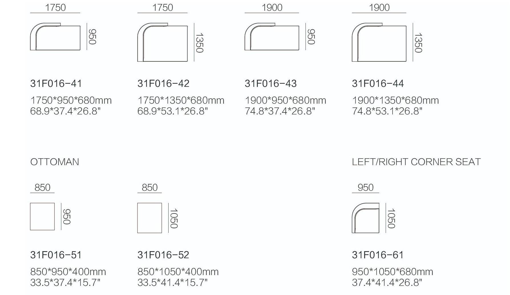 HC28 Cosmo Модульный тканевый диван с шезлонгом  31f016  - Вид №6