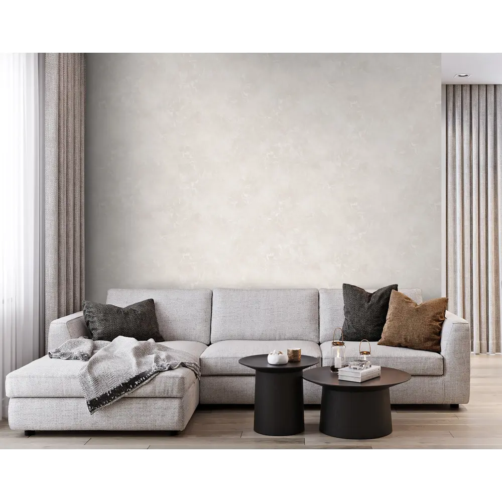 Обои флизелиновые Wallsecret Oceania бежевые 1.06 м 8885-11 STLM-2129513 - Вид №3