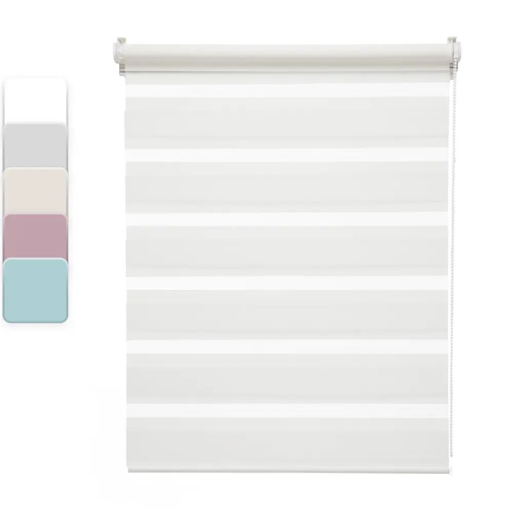 Штора рулонная день-ночь Inspire Peter 50x160 см белая White 0 82691067 STLM-2172899 - Вид №1