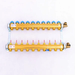 Коллекторная группа HKV/T с термостатическими вентилями и расходомерами WATTS Ind 1"x3/4"ЕК 10 выходов