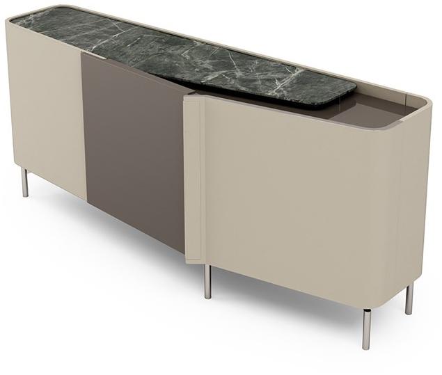 Turri Комод с распашной дверцей обтянут кожей Zenit sun-id-1416554 - Вид №1