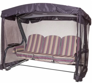 Качели садовые трехместные "Мастак-премиум" IMPEX  132222 Бежевый;коричневый