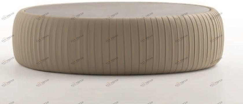 Tonin Casa Низкий журнальный столик из экокожи Plissè T7335/6 Plissé