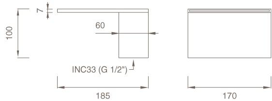Ceadesign Каскадный излив из нержавеющей стали Regolo Reg 42 - Вид №1