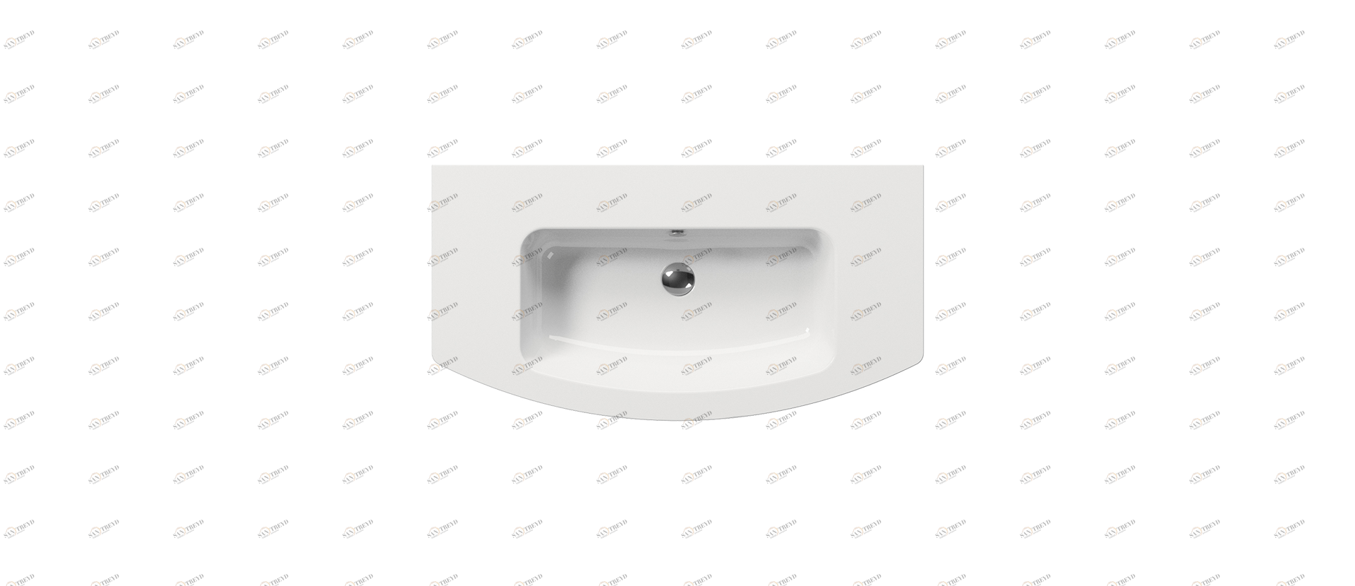 8825111 Подвесная раковина настенная овальная GSI ceramica Pura белая