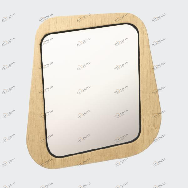 Зеркало настенное малое черное Woodi WOODI ДИЗАЙНЕРСКИЕ 00-3966364 Черный 
