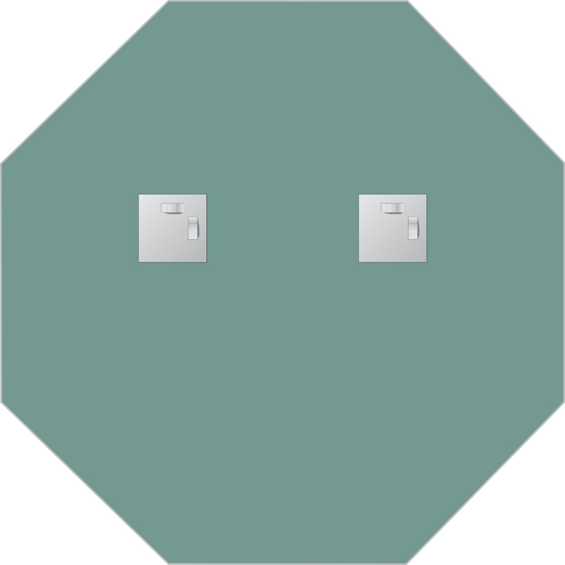 BY 0076 Зеркало со шлифованной кромкой EVOFORM Primary - Вид №2