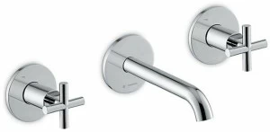 newform Смеситель для умывальника настенный на 3 отверстия без сливного крана Blink