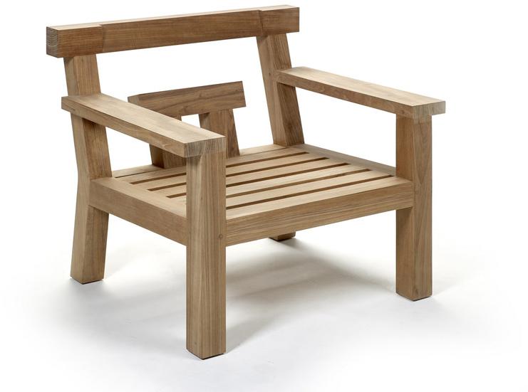 Royal Botania Садовое кресло из тика с подлокотниками Nara sun-id-1510284 - Вид №1