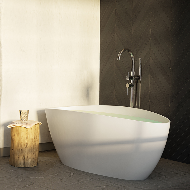 20080484 Ванна Ellipse 1700 Белый Ковер Westerbergs Белый  - Вид №1