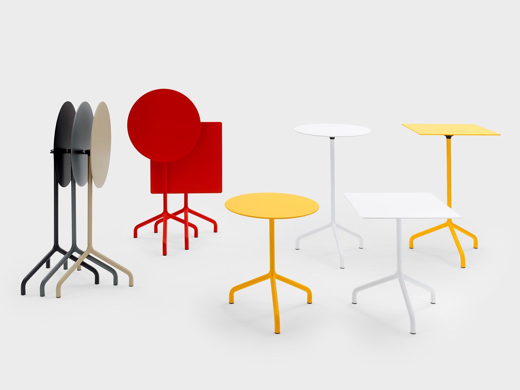 Стол с металлическим откидным верхом для контракта Viganò имбирь ARCH-00124924 - Вид №1