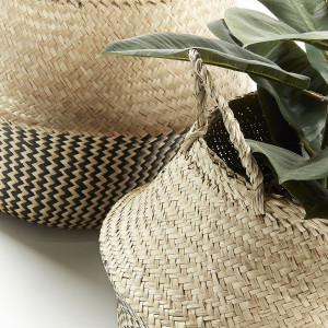 056471 Комплект 2 корзины Sofly из морской травы черный La Forma Thai