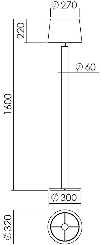 NEXO LUCE Торшер из металла Oxen floor lamp 2115e0 - Вид №4