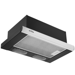 1074651 Вытяжка телескопическая ELIKOR Интегра 50П-400-В2Л черный/серебристый