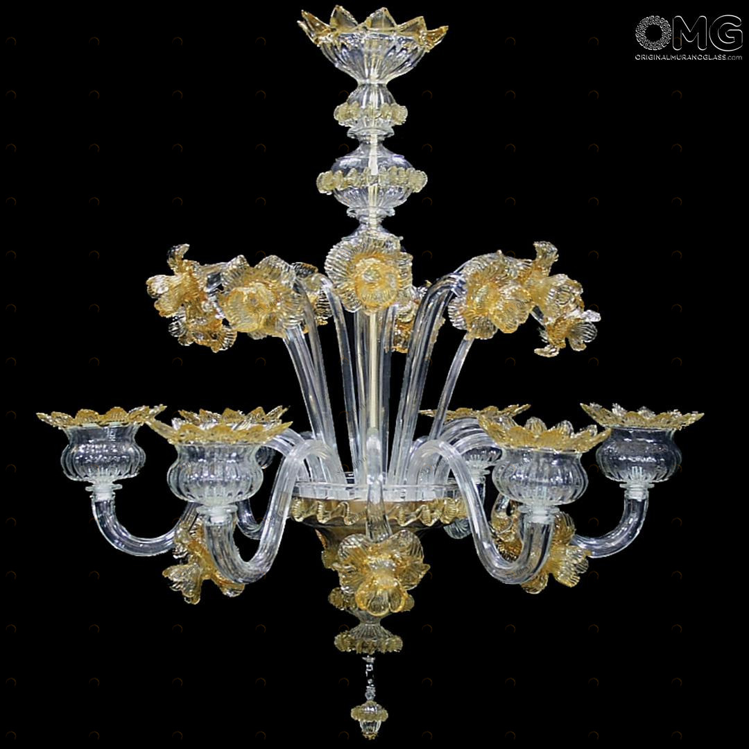 1124 ORIGINALMURANOGLASS Люстра Марагаритка - Флорал - муранское стекло OMG  см CLASSICO