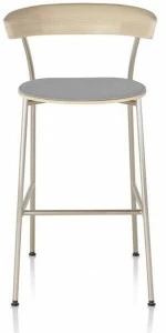 Herman Miller Деревянный табурет со встроенной подушкой Leeway