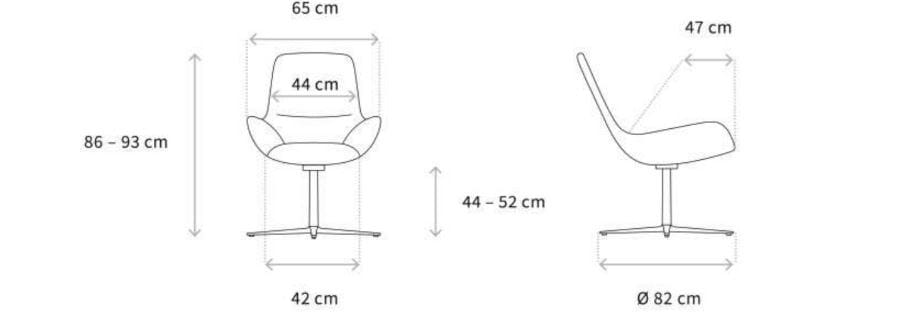 Спицевое вращающееся кресло с подлокотниками Wagner W-Club ARCH-00144313 - Вид №3
