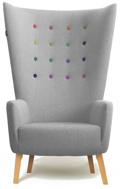 Deadgood Стеганое кресло с подлокотниками из ткани с подлокотниками Lovedup L3 - Вид №1