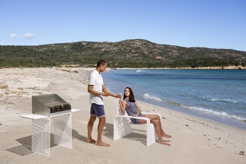 Urbantime Садовое кресло / сиденье для улицы из оцинкованной стали Zeroquindici.015 sun-id-1491443 - Вид №1